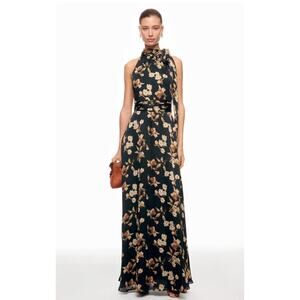 Sachin & Babi Black Venetia Petal Kayla Gown Size 8